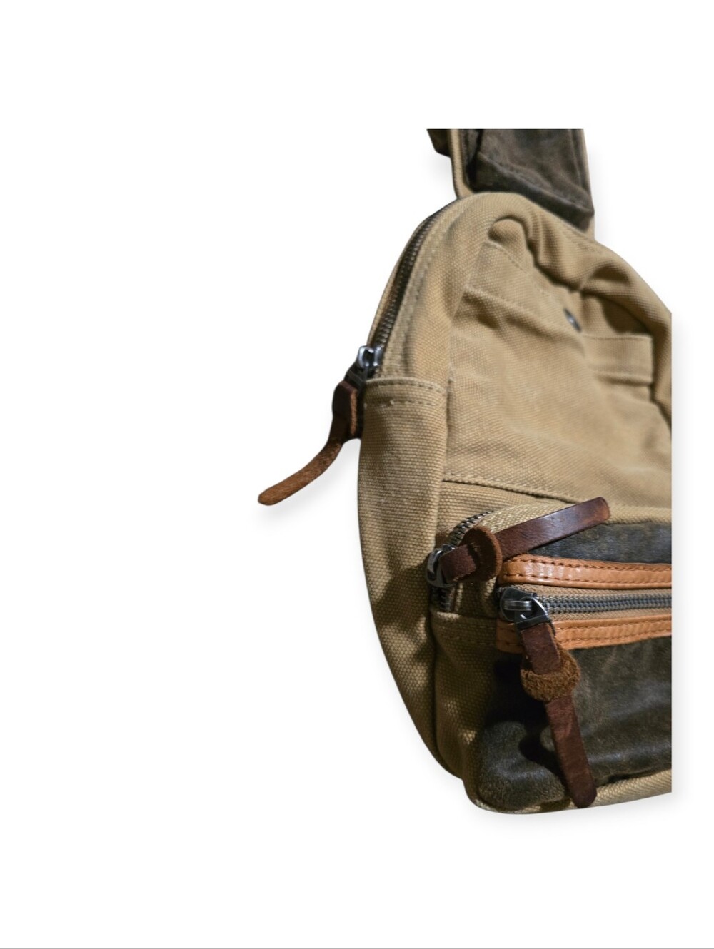 TSD Brand Cotton Leather Sling Pack Outdoor Wear - Picture 6 of 8